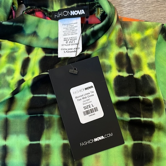 Fashion Nova Tye Dye Dress - Picture 3 of 5
